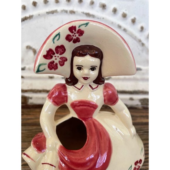 Vintage 1950s Golderhammer Ceramics Dutch Lady Planter - Picture 5 of 11